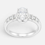 Anillo Solitario Moissanita y Circones 22