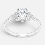 Anillo Espigas Moissanita y Circones 18