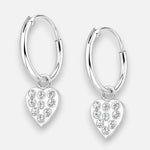 Argolla Corazon Cristales 12 mm P08AA-037