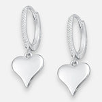 Argolla Huggie Corazón Circones 12 mm