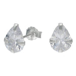 Aro Gota Circón 6x8 mm