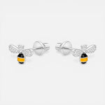 Aro con Tope Abeja Circones Esmaltada