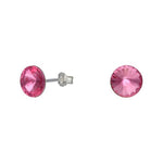 Aro Hecho con Cristal Swarovski® Rosado 8 mm