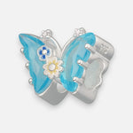 Colgante Charm Mariposa Agua Marina