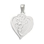 Colgante Corazón con Rosa