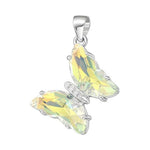 Colgante Mariposa Cristal Hecho con Swarovski Tornasol