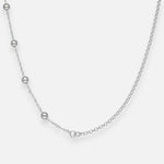 Collar Ajustable Choker Rolo Singapur Esferas