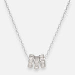 Collar Círculos Circones Baguette