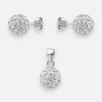 Conjunto Esfera Strass 10 mm
