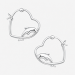 Argolla Corazón Delfín 16x19 mm