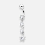 Piercing Ombligo Estrellas Circones