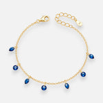 Pulsera Hecho con Cristal Swarovski Azul