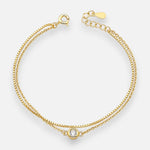 Pulsera Doble Tradicional Veneciana Circón