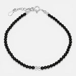 Pulsera Esferas Cristales Negros