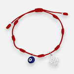 Pulsera Hilo Rojo Ajustable Ojo Turco Nudo de Brujas