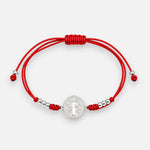 Pulsera Hilo Rojo Ajustable San Benito Abad