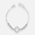 Pulsera Ovalo Esferas Hecho con Cristal Swarovski Tornasol