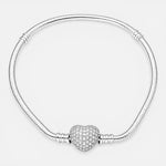 Pulsera para Charm Corazón Circones 19 cm