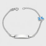 Pulsera Piocha Mariposa Esmaltada 16 cm