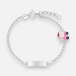 Pulsera Piocha Trencito Esmaltado 17 cm