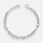 Pulsera Triple Esferas Cubos