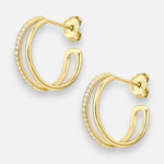 Semi Argolla Doble Circones 16 mm