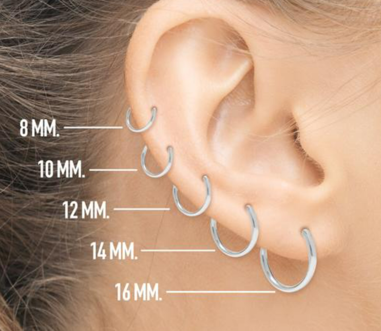 Como elegir el tamaño de aros argolla