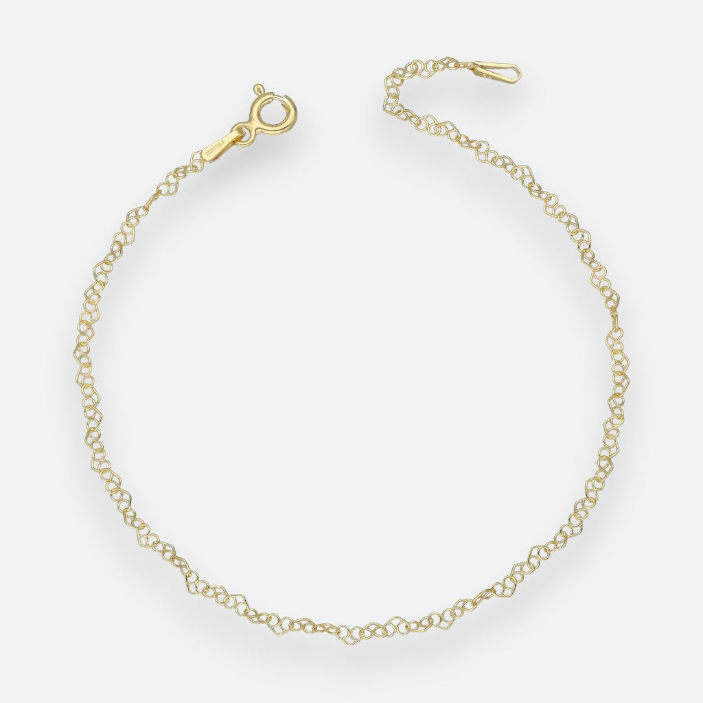 Pulsera Corazones Entrelazados