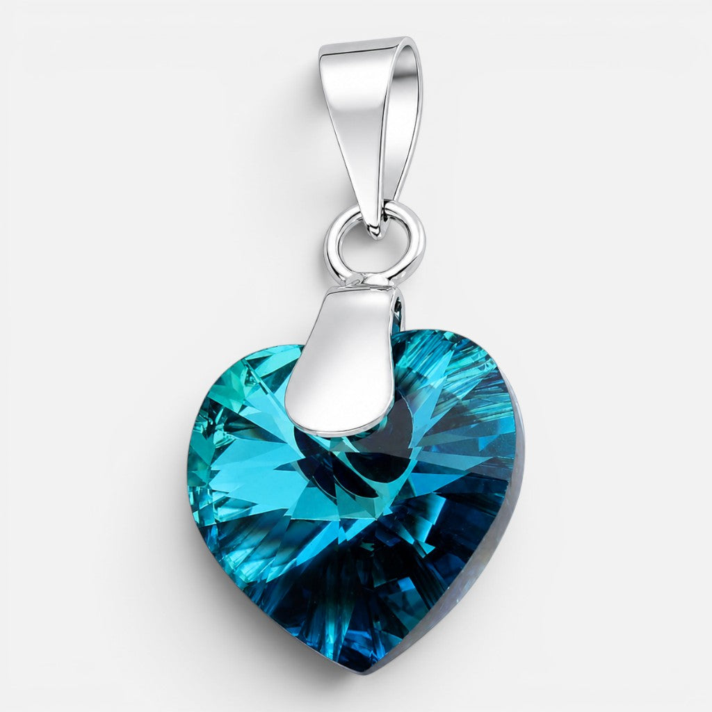 Regalo Colgante Corazón Cristal Hecho con Swarovski® Tornasol
