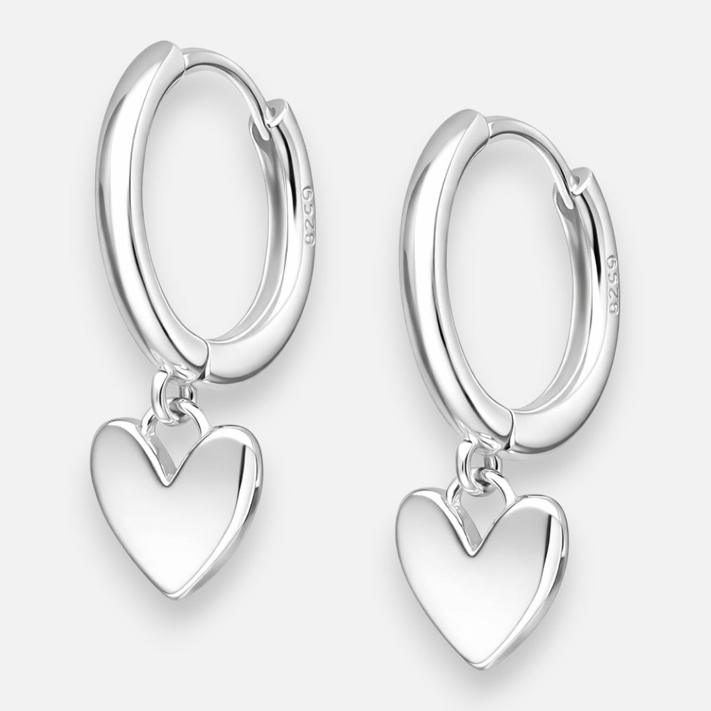 Argolla Huggie Corazón 12 mm