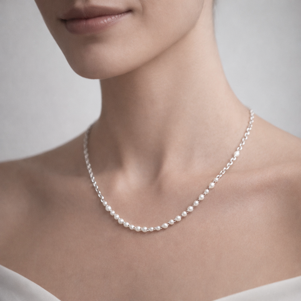 Collar Desigual Perlas Esferas