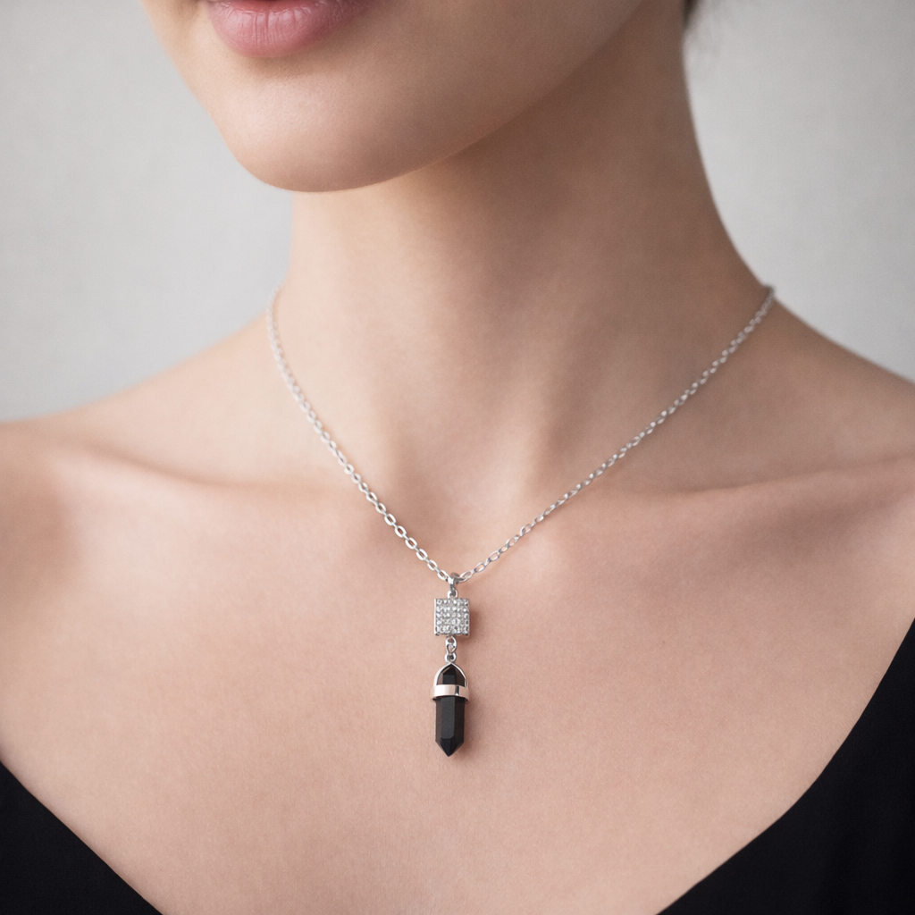 Collar Cuarzo Onix Estrella Fugaz Circones