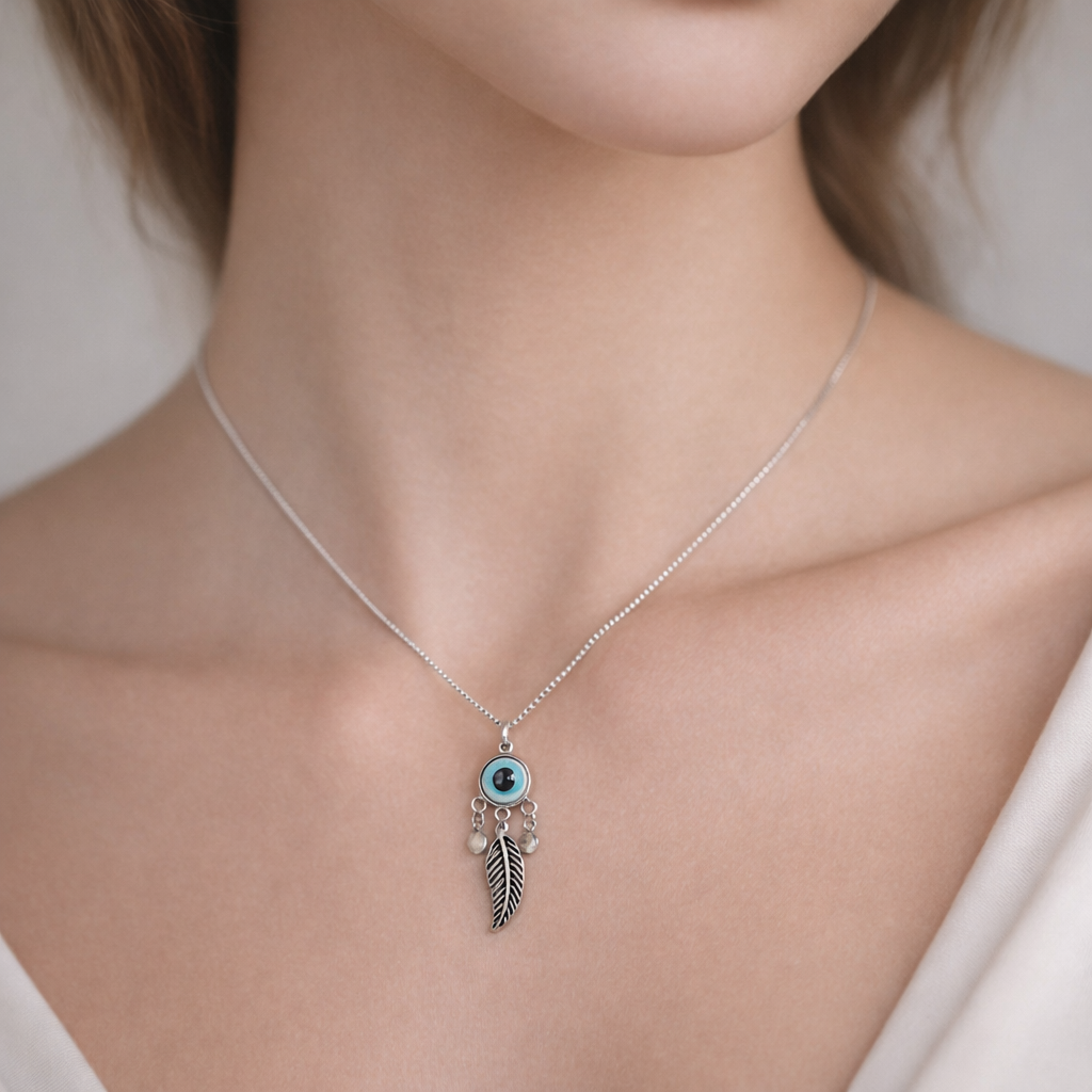 Collar Ojo Turco Nácar
