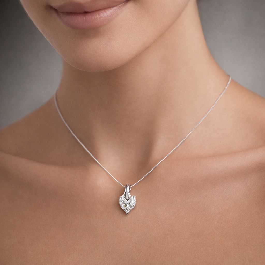 Collar Mariposa Corazón Circones