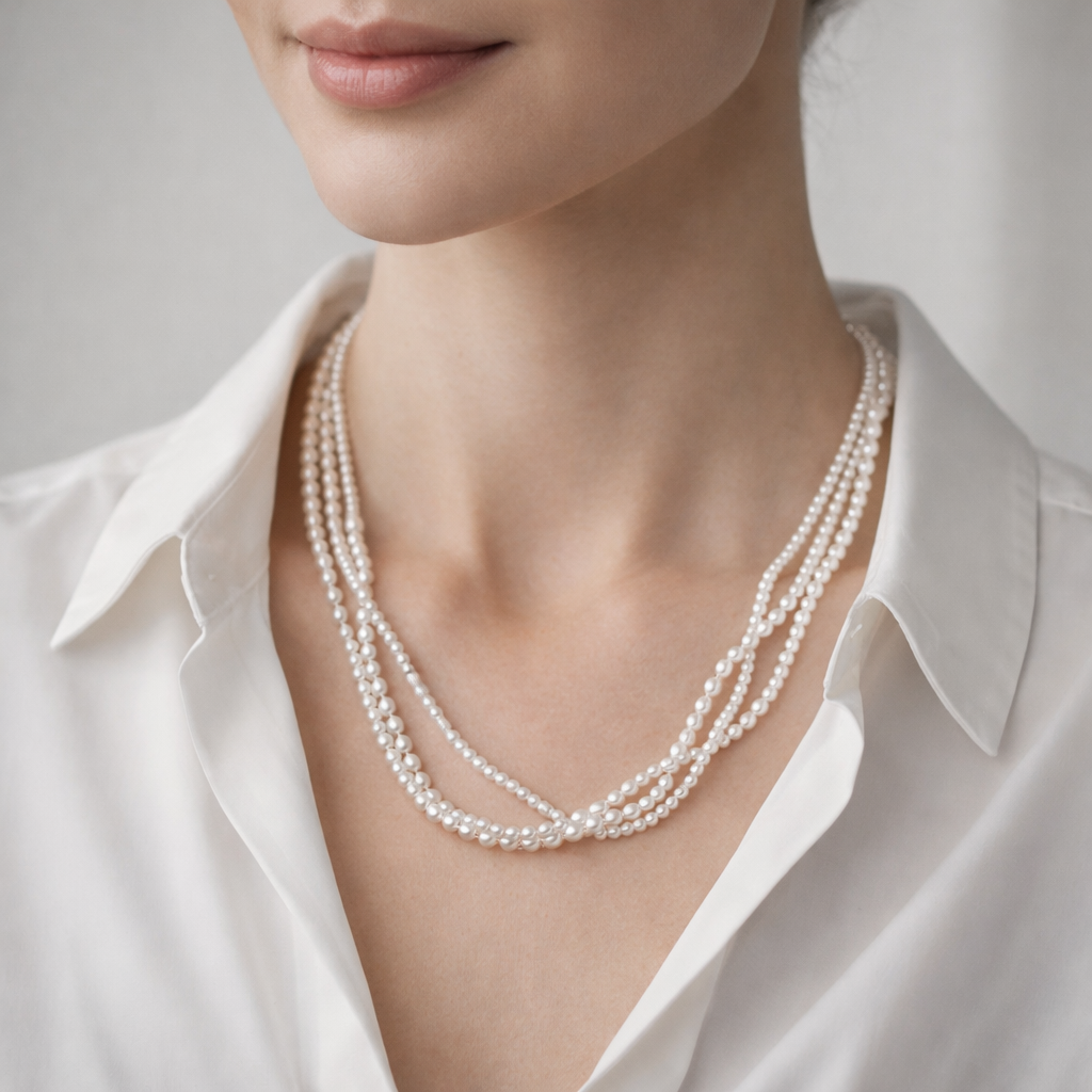 Collar Triple Madre Perla