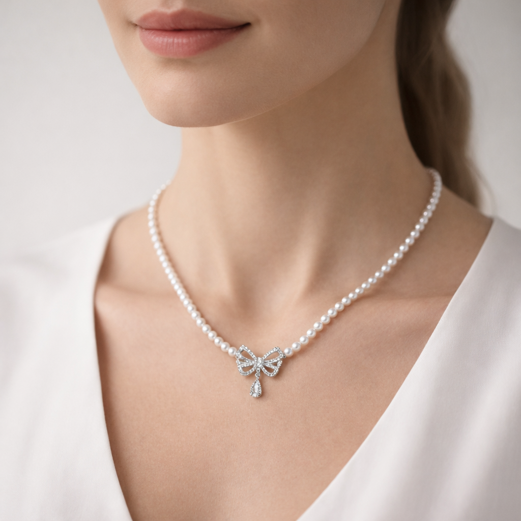 Collar Madre Perla Mariposa Circones