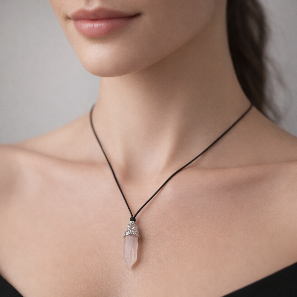 Collar Choker Ajustable Cuarzo