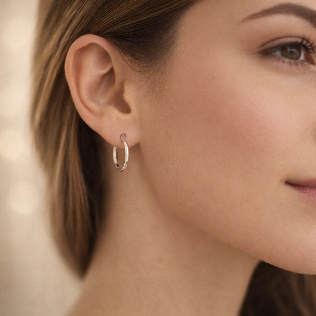 Argolla Corte Cuadrado 20 mm