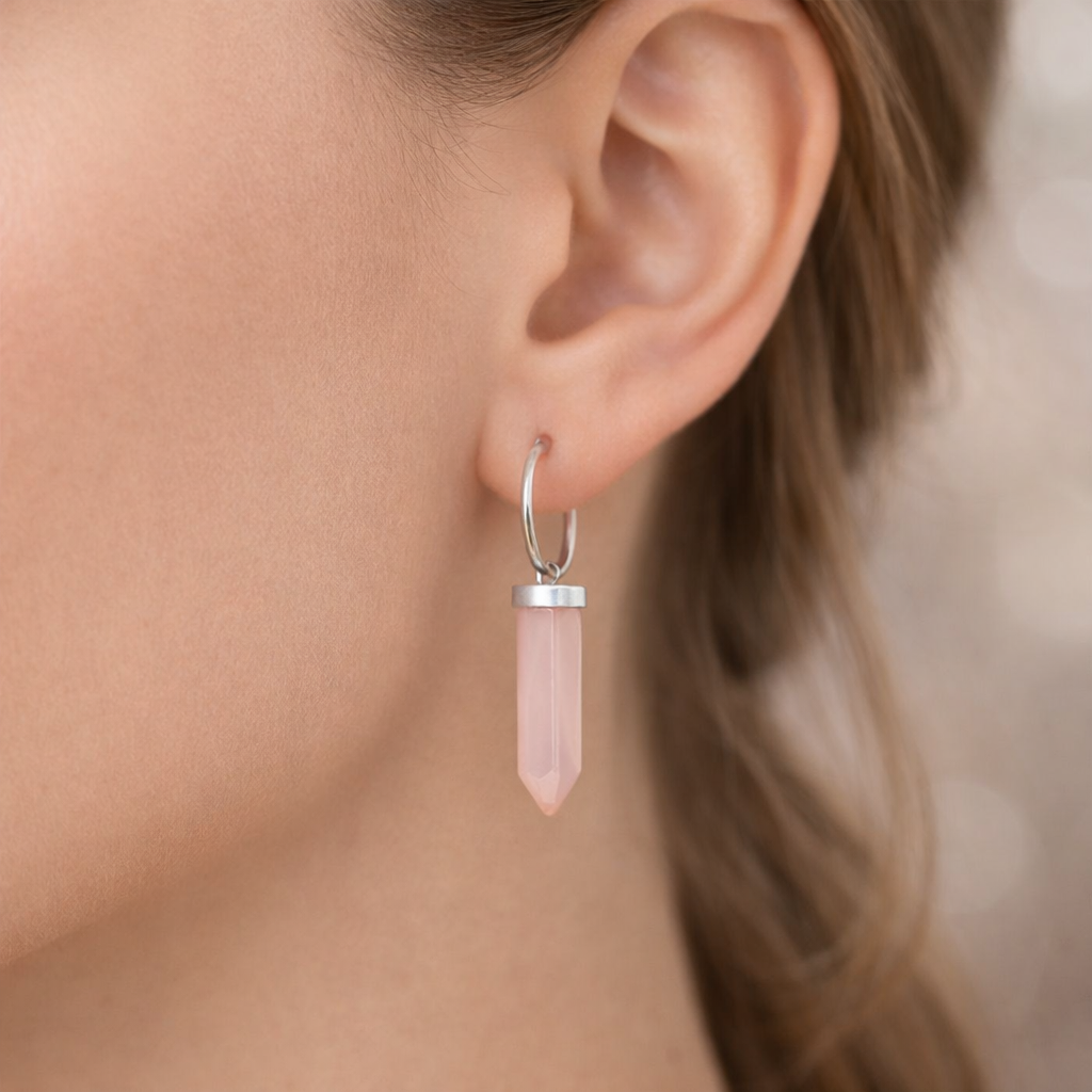 Argolla Cuarzo Rosa 17 mm