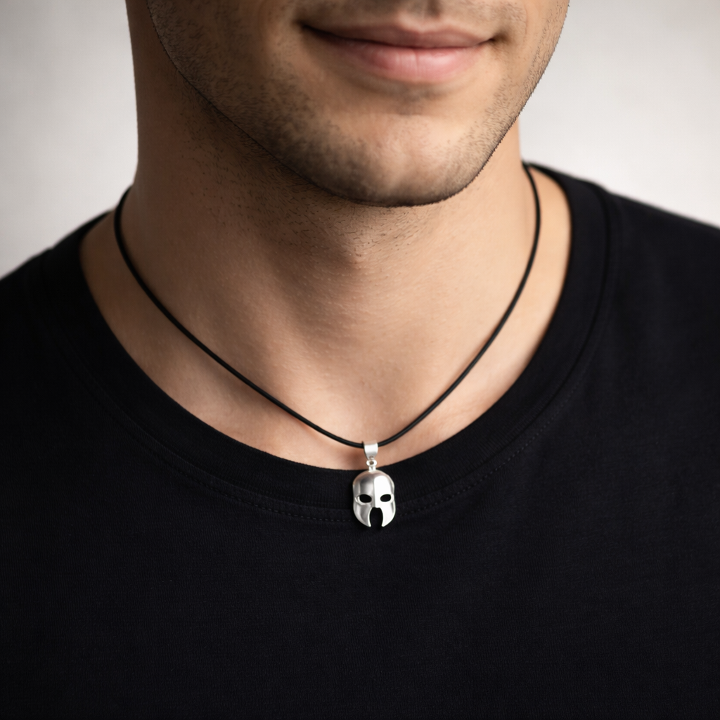 Collar Caucho Casco Espartano