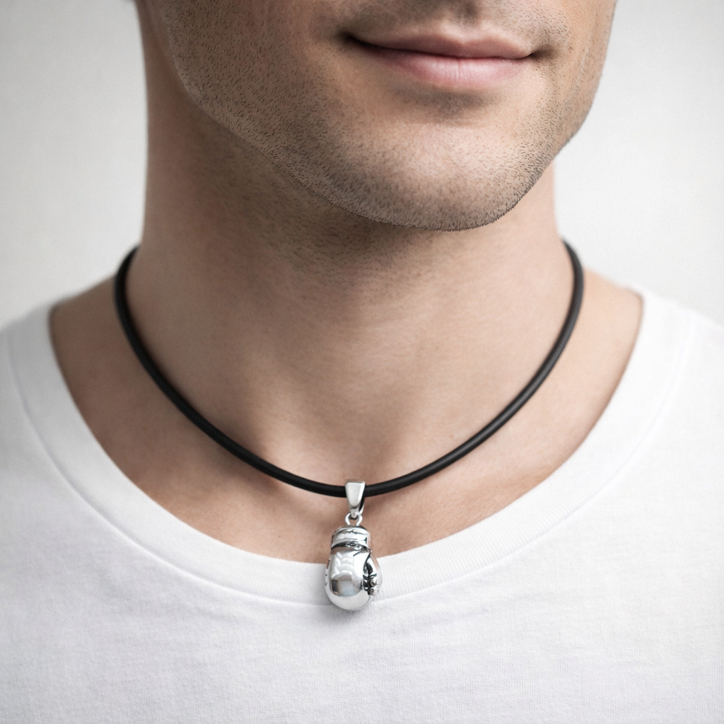 Collar Caucho Guantes de Boxeo