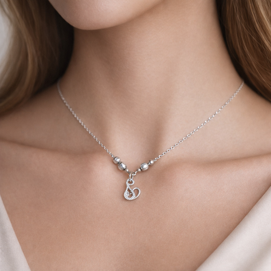 Collar Gatito Circones Esferas Facetadas