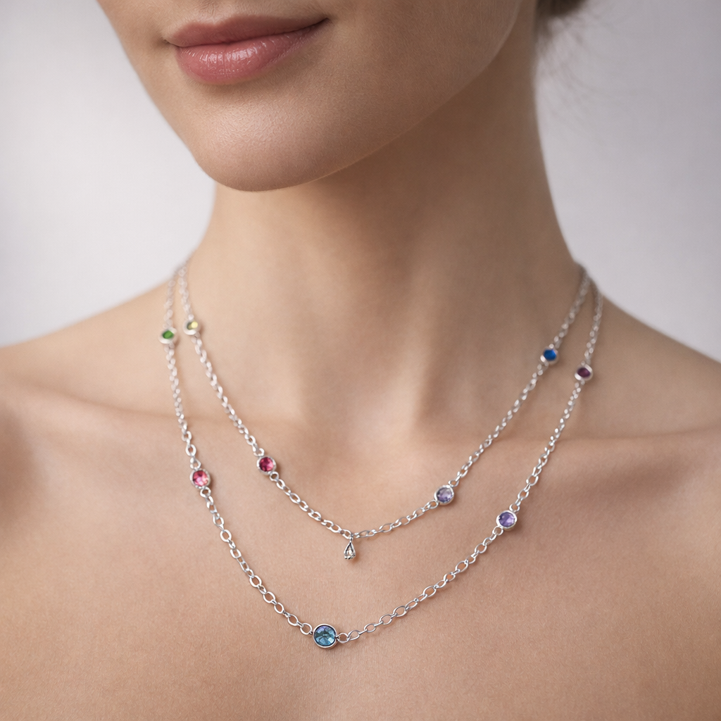 Collar Cristales Hecho con Swarovski® Multicolor