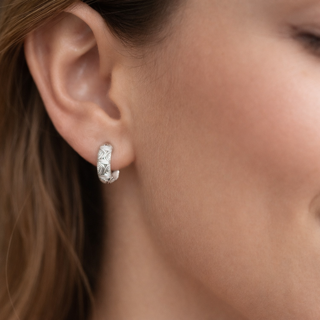 Semi Argolla Facetada Diamantada 19 mm