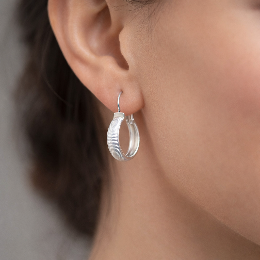 Argolla Bote Facetada 22 mm