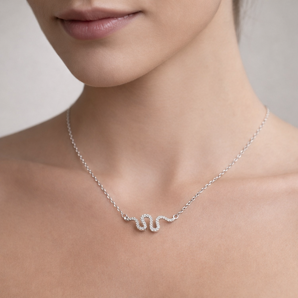 Collar Serpiente Circones Esmeralda