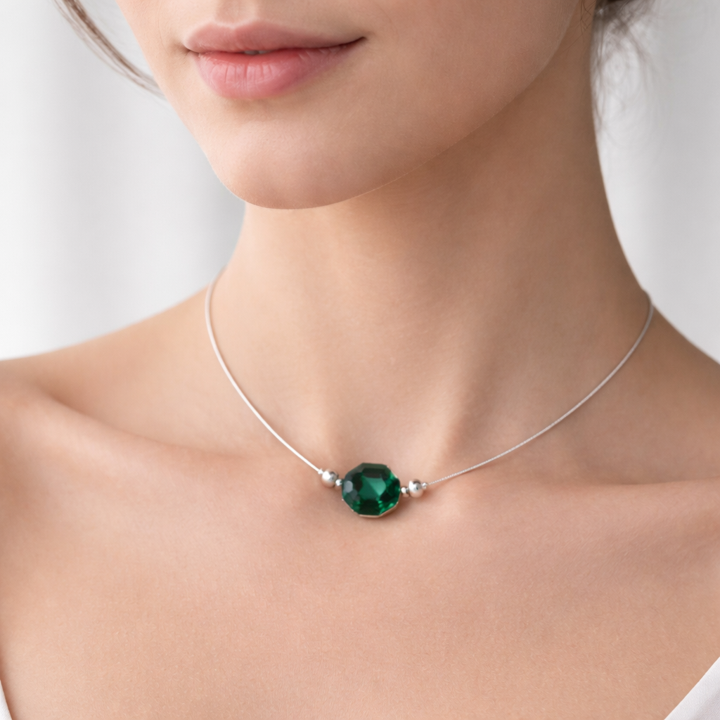 Fantasma Esfera Hecho con Cristal Swarovski® Verde