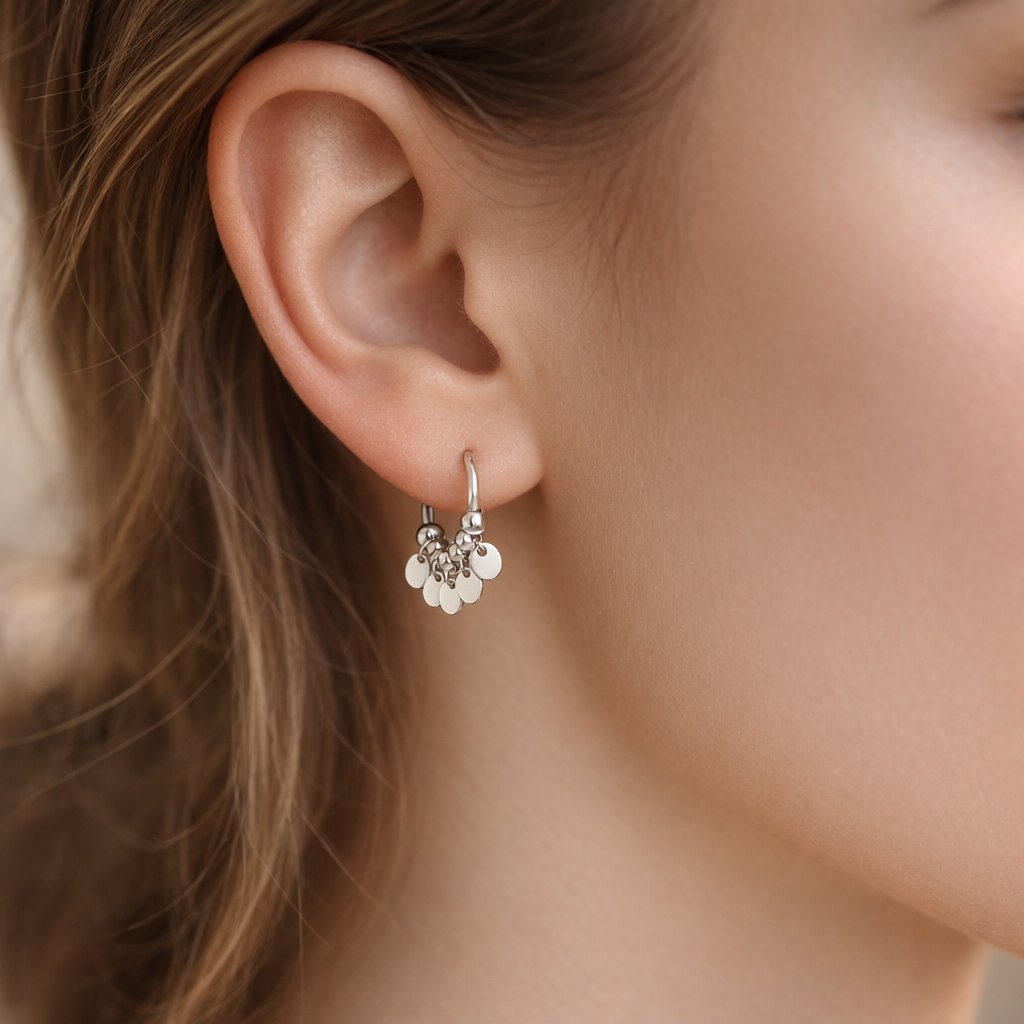 Argolla Esferas Círculos 16 mm