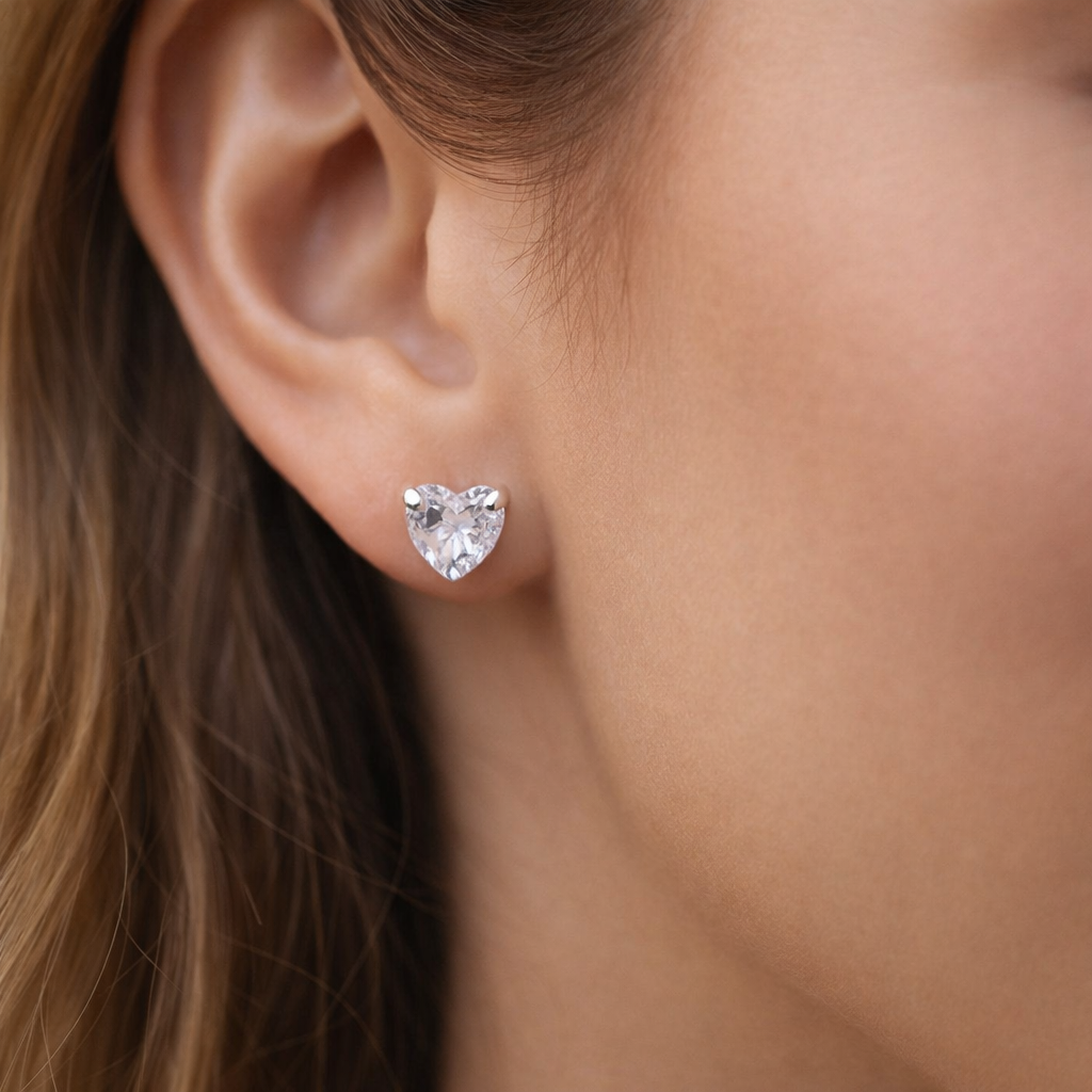 Aro Corazón Circón 8 mm