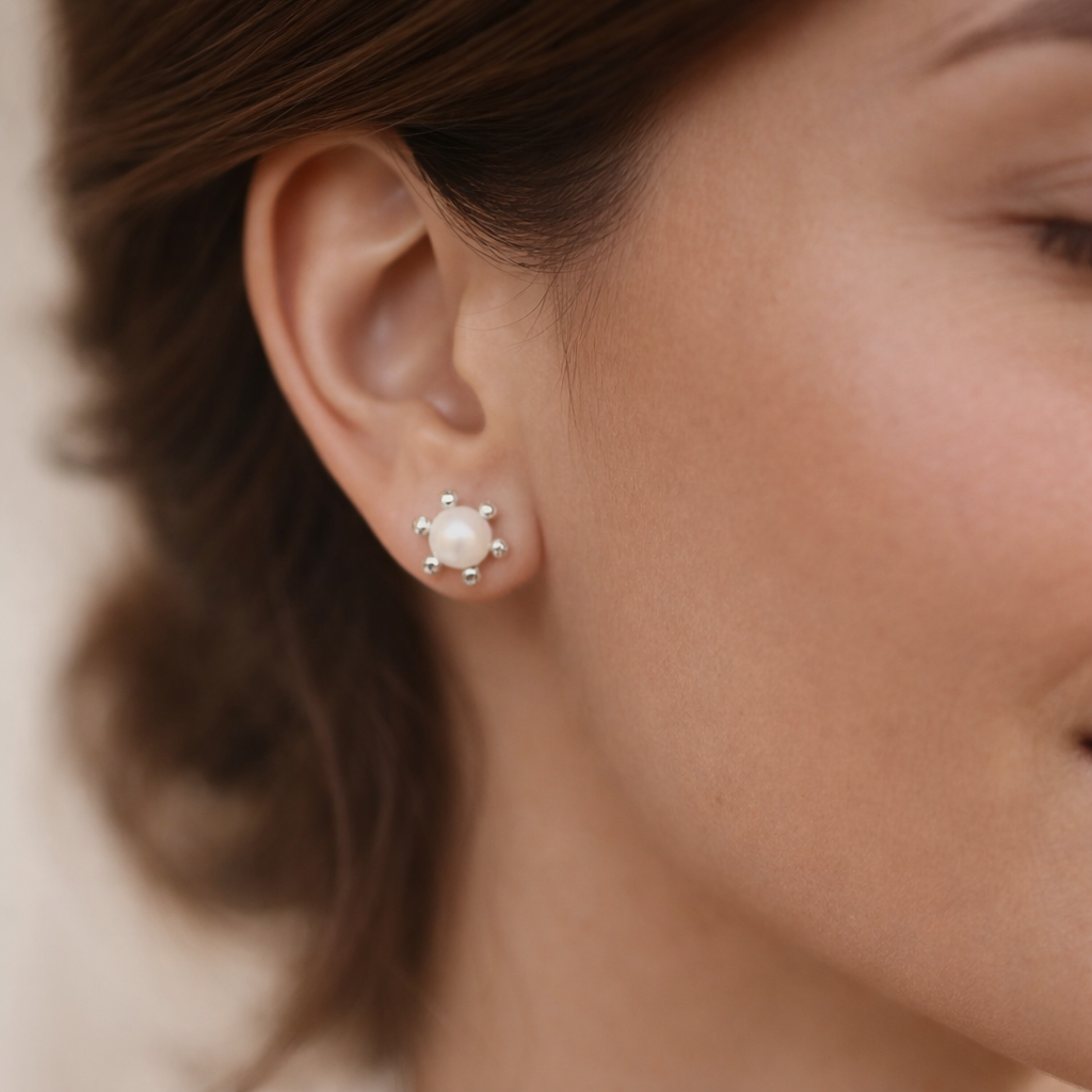 Aro Pistilo con Perla 6 mm